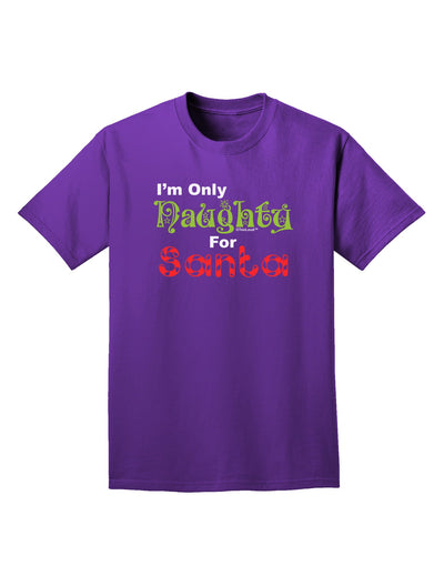 Naughty For Santa Adult Dark T-Shirt-Mens T-Shirt-TooLoud-Purple-Small-Davson Sales