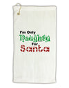 Naughty For Santa Micro Terry Gromet Golf Towel 16 x 25 inch-Golf Towel-TooLoud-White-Davson Sales