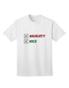 Naughty or Nice Christmas Collection - Sophisticated Adult T-Shirts for the Naughty and Nice-Mens T-shirts-TooLoud-White-Small-Davson Sales