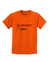 Naughty or Nice Christmas - Naughty Childrens T-Shirt-Childrens T-Shirt-TooLoud-Orange-X-Small-Davson Sales