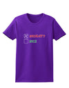 Naughty or Nice Christmas - Naughty Womens Dark T-Shirt-TooLoud-Purple-X-Small-Davson Sales