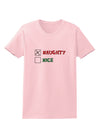 Naughty or Nice Christmas - Naughty Womens T-Shirt-Womens T-Shirt-TooLoud-PalePink-X-Small-Davson Sales