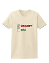 Naughty or Nice Christmas - Naughty Womens T-Shirt-Womens T-Shirt-TooLoud-Natural-X-Small-Davson Sales