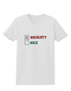 Naughty or Nice Christmas - Naughty Womens T-Shirt-Womens T-Shirt-TooLoud-White-X-Small-Davson Sales