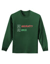 Naughty or Nice Christmas - Naughty and Nice Adult Long Sleeve Dark T-Shirt-TooLoud-Dark-Green-Small-Davson Sales