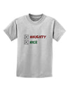 Naughty or Nice Christmas - Naughty and Nice Childrens T-Shirt-Childrens T-Shirt-TooLoud-AshGray-X-Small-Davson Sales