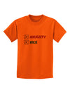 Naughty or Nice Christmas - Naughty and Nice Childrens T-Shirt-Childrens T-Shirt-TooLoud-Orange-X-Small-Davson Sales