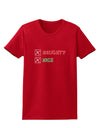 Naughty or Nice Christmas - Naughty and Nice Womens Dark T-Shirt-TooLoud-Red-X-Small-Davson Sales