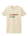 Naughty or Nice Christmas - Naughty and Nice Womens T-Shirt-Womens T-Shirt-TooLoud-Natural-X-Small-Davson Sales