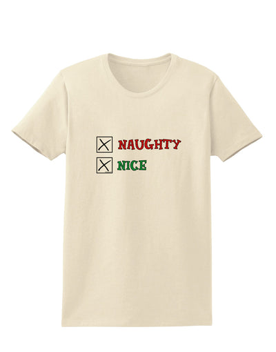 Naughty or Nice Christmas - Naughty and Nice Womens T-Shirt-Womens T-Shirt-TooLoud-Natural-X-Small-Davson Sales