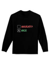 Naughty or Nice Christmas - Nice Adult Long Sleeve Dark T-Shirt-TooLoud-Black-Small-Davson Sales