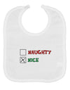 Naughty or Nice Christmas - Nice Baby Bib