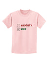 Naughty or Nice Christmas - Nice Childrens T-Shirt-Childrens T-Shirt-TooLoud-PalePink-X-Small-Davson Sales