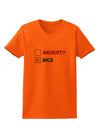 Naughty or Nice Christmas - Nice Womens T-Shirt-Womens T-Shirt-TooLoud-Orange-X-Small-Davson Sales