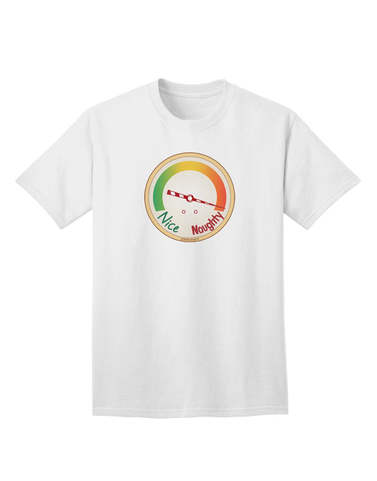 Naughty or Nice Meter Naughty Adult T-Shirt-unisex t-shirt-TooLoud-White-Small-Davson Sales