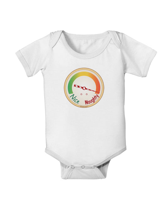 Naughty or Nice Meter Naughty Baby Romper Bodysuit-Baby Romper-TooLoud-White-06-Months-Davson Sales