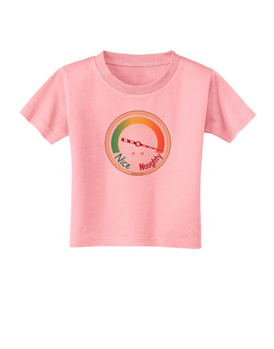 Naughty or Nice Meter Naughty Toddler T-Shirt-Toddler T-Shirt-TooLoud-Candy-Pink-2T-Davson Sales