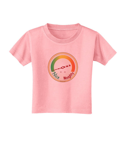 Naughty or Nice Meter Nice Toddler T-Shirt-Toddler T-Shirt-TooLoud-Candy-Pink-2T-Davson Sales