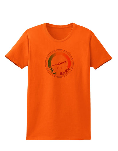 Naughty or Nice Meter Nice Womens T-Shirt-Womens T-Shirt-TooLoud-Orange-X-Small-Davson Sales