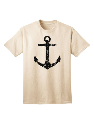 Nautical Sailor Anchor Adult T-Shirt with Distressed Design-Mens T-shirts-TooLoud-Natural-Small-Davson Sales