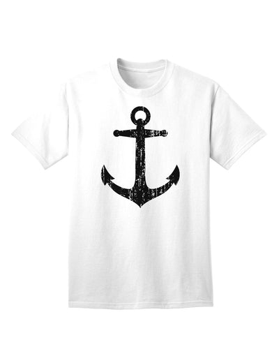 Nautical Sailor Anchor Adult T-Shirt with Distressed Design-Mens T-shirts-TooLoud-White-Small-Davson Sales