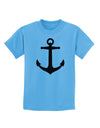 Nautical Sailor Anchor Childrens T-Shirt-Childrens T-Shirt-TooLoud-Aquatic-Blue-X-Small-Davson Sales