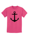 Nautical Sailor Anchor Childrens T-Shirt-Childrens T-Shirt-TooLoud-Sangria-X-Small-Davson Sales