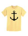 Nautical Sailor Anchor Childrens T-Shirt-Childrens T-Shirt-TooLoud-Daffodil-Yellow-X-Small-Davson Sales