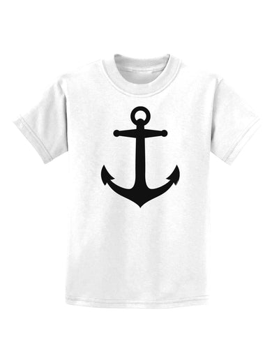 Nautical Sailor Anchor Childrens T-Shirt-Childrens T-Shirt-TooLoud-White-X-Small-Davson Sales