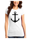 Nautical Sailor Anchor Juniors T-Shirt-Womens Juniors T-Shirt-TooLoud-White-Juniors Fitted XS-Davson Sales