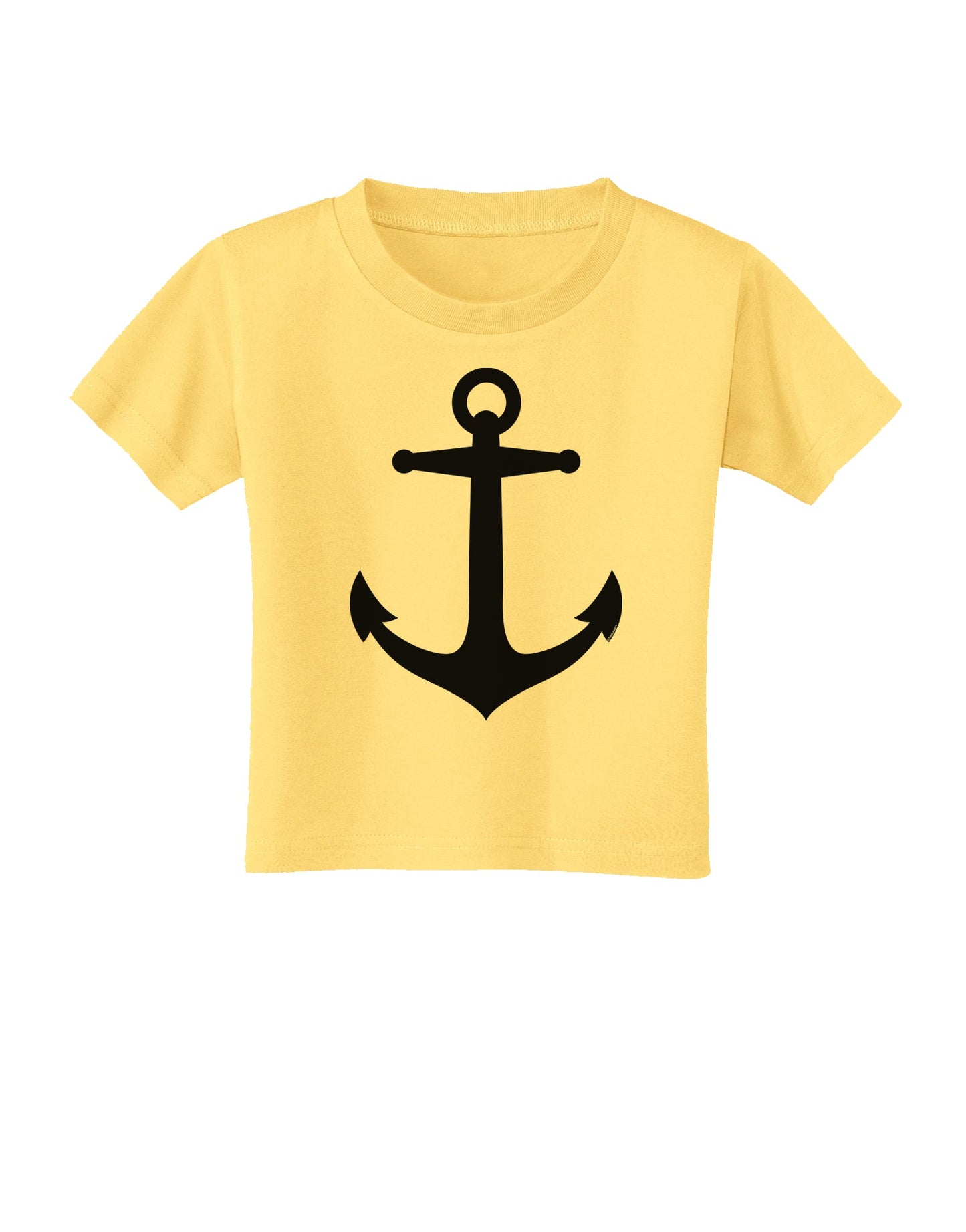 Nautical Sailor Anchor Toddler T-Shirt-Toddler T-Shirt-TooLoud-Daffodil-Yellow-2T-Davson Sales