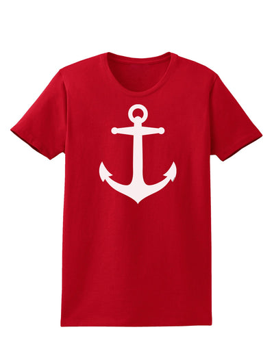 Nautical Sailor Anchor Womens Dark T-Shirt-TooLoud-Red-X-Small-Davson Sales