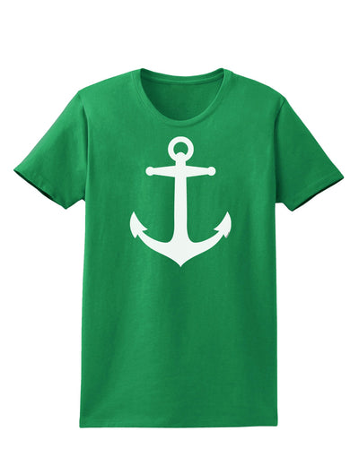 Nautical Sailor Anchor Womens Dark T-Shirt-TooLoud-Kelly-Green-X-Small-Davson Sales