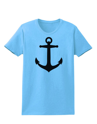 Nautical Sailor Anchor Womens T-Shirt-Womens T-Shirt-TooLoud-Aquatic-Blue-X-Small-Davson Sales