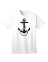 Nautical Sailor Rope Anchor Adult T-Shirt with Distressed Design-Mens T-shirts-TooLoud-White-Small-Davson Sales