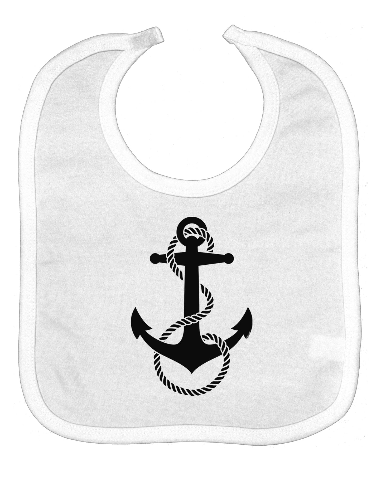 Nautical Sailor Rope Anchor Baby Bib