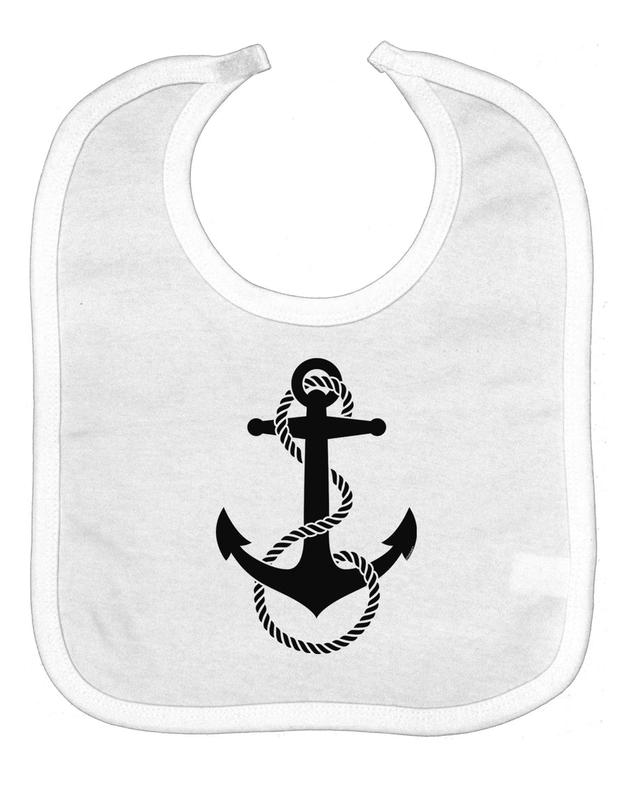 Nautical Sailor Rope Anchor Baby Bib