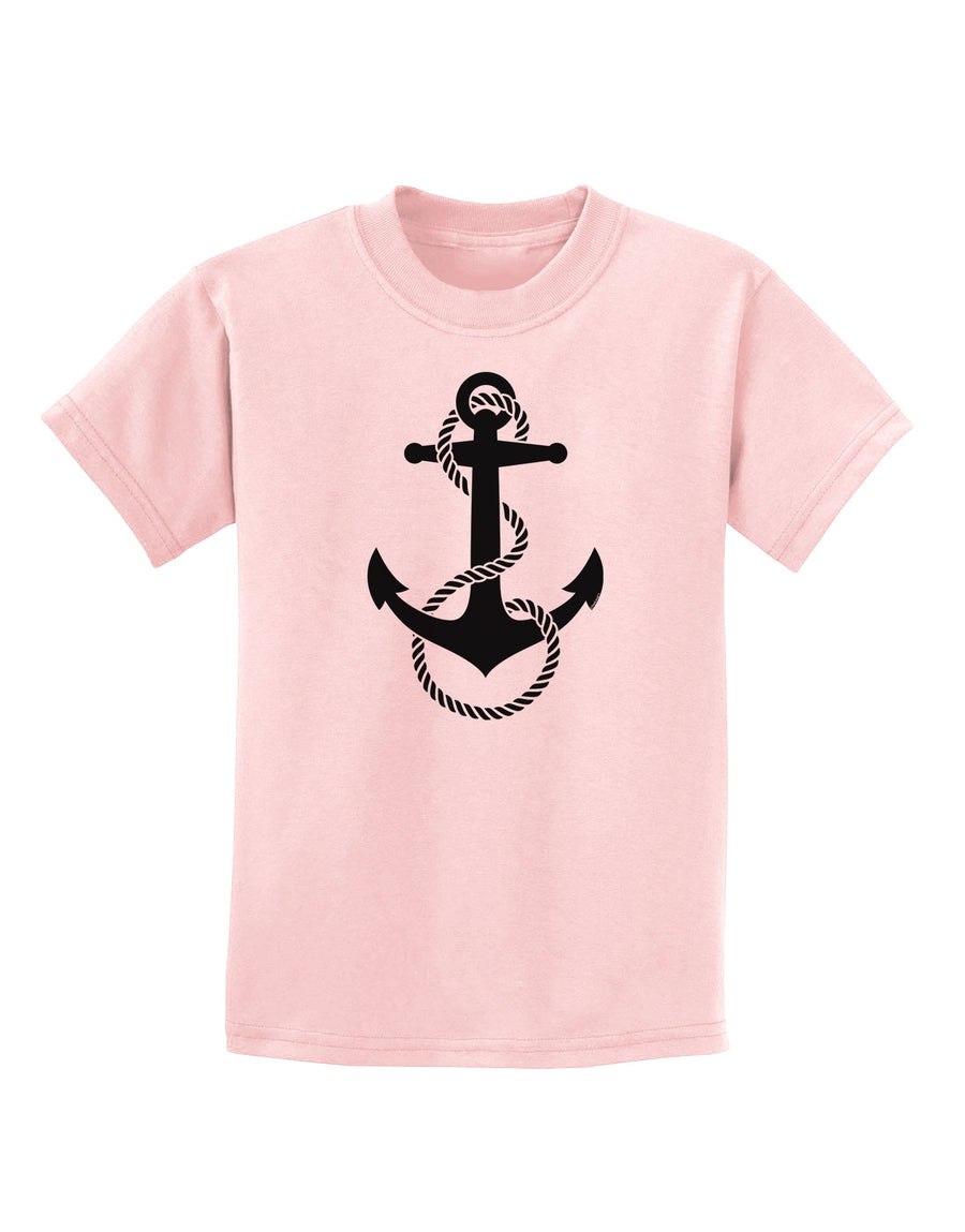 Nautical Sailor Rope Anchor Childrens T-Shirt-Childrens T-Shirt-TooLoud-White-X-Small-Davson Sales