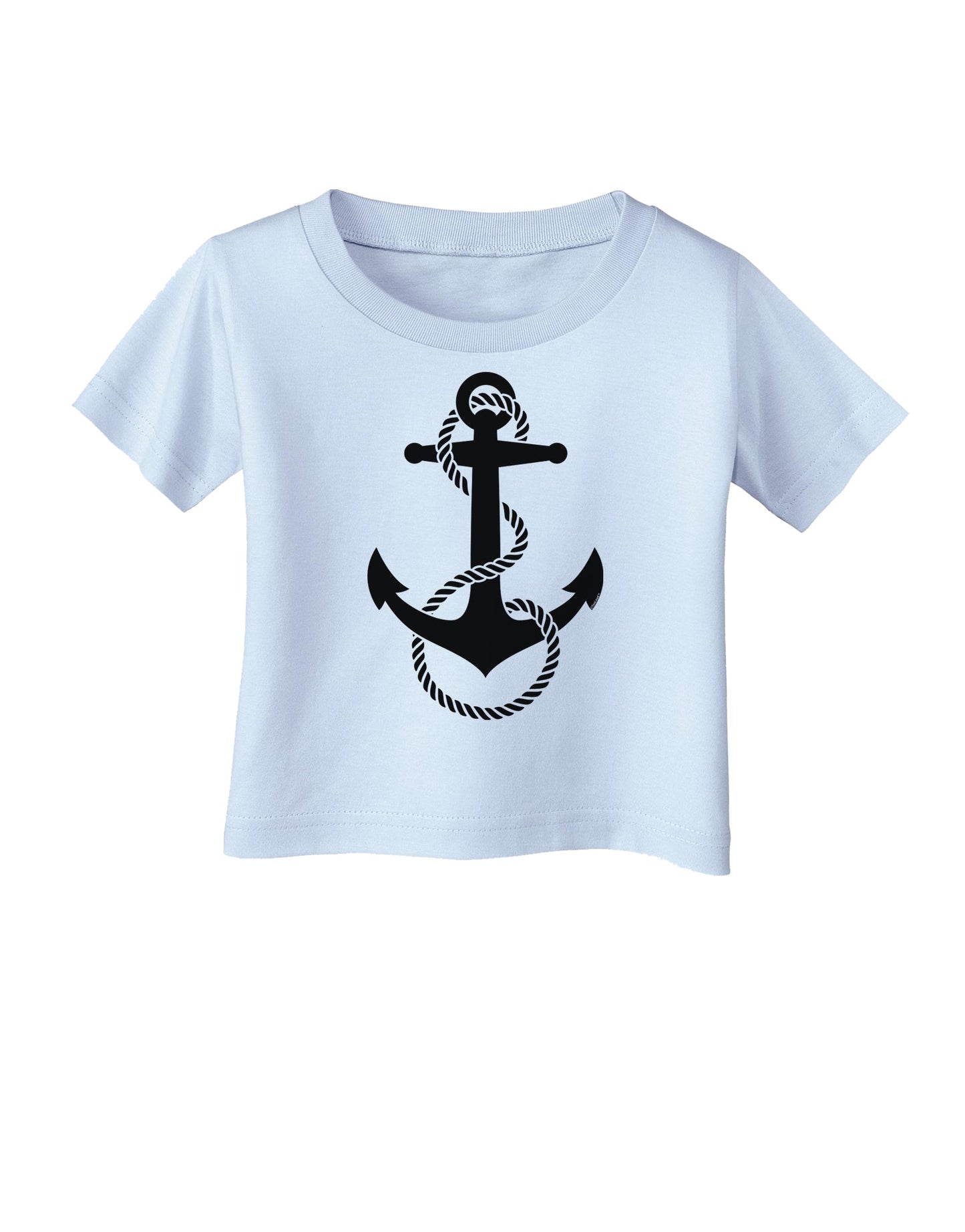 Nautical Sailor Rope Anchor Infant T-Shirt-Infant T-Shirt-TooLoud-Light-Blue-06-Months-Davson Sales
