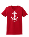 Nautical Sailor Rope Anchor Womens Dark T-Shirt-TooLoud-Red-X-Small-Davson Sales