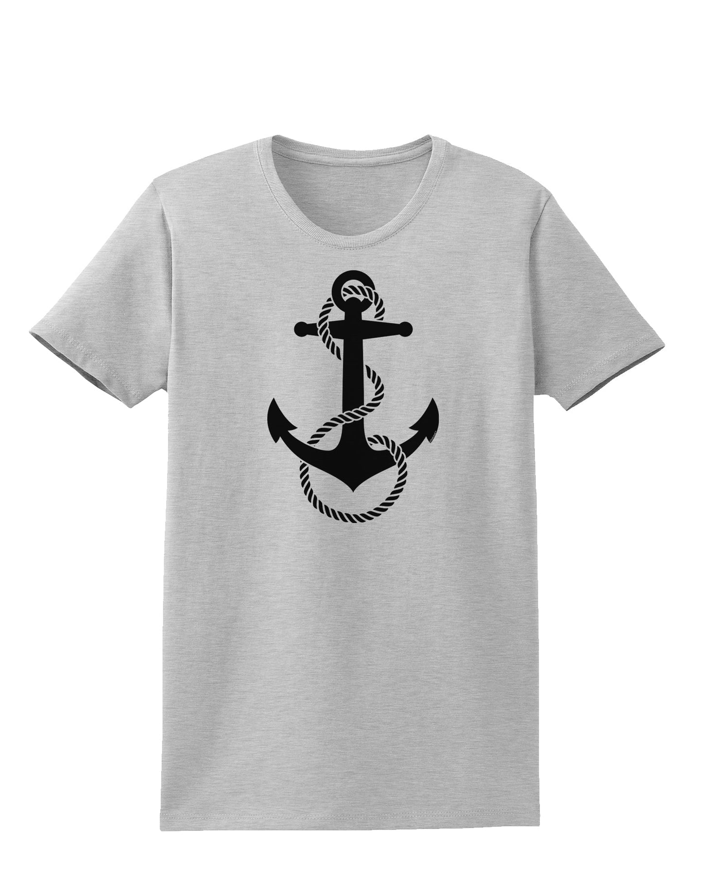 Nautical Sailor Rope Anchor Womens T-Shirt-Womens T-Shirt-TooLoud-AshGray-X-Small-Davson Sales