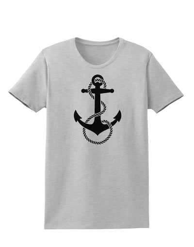 Nautical Sailor Rope Anchor Womens T-Shirt-Womens T-Shirt-TooLoud-AshGray-X-Small-Davson Sales