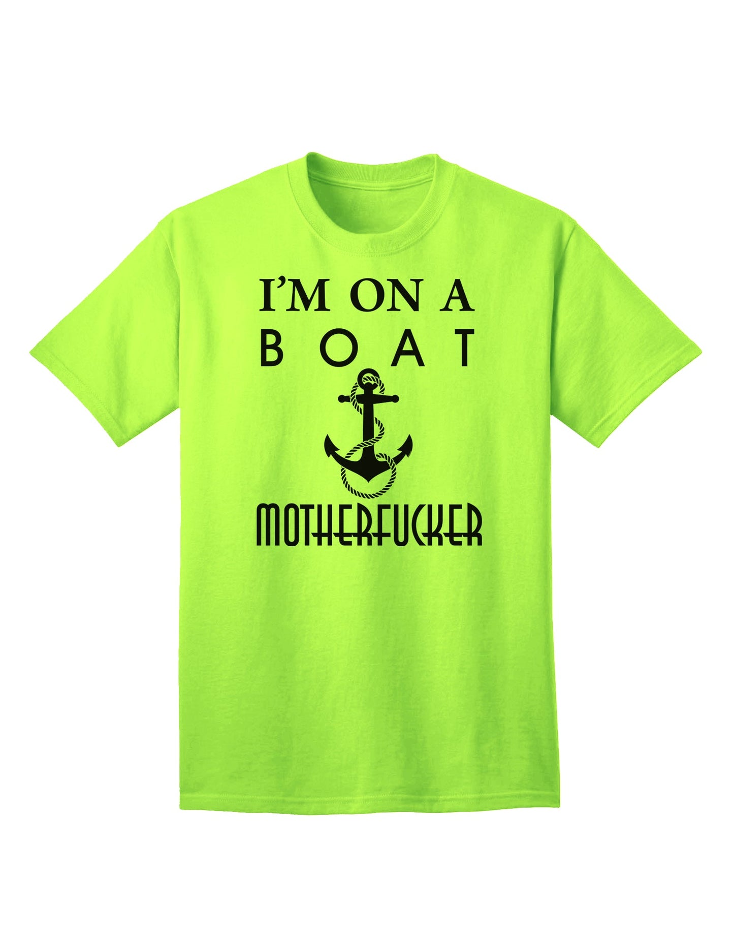 Nautical-Themed Adult T-Shirt for Boat Enthusiasts-Mens T-shirts-TooLoud-Neon-Green-Small-Davson Sales