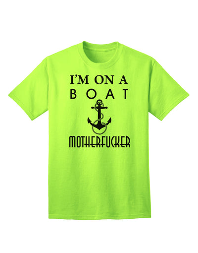 Nautical-Themed Adult T-Shirt for Boat Enthusiasts-Mens T-shirts-TooLoud-Neon-Green-Small-Davson Sales