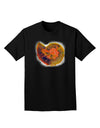 Nautilus Fossil Watercolor Adult Dark T-Shirt-Mens T-Shirt-TooLoud-Black-Small-Davson Sales