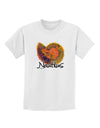 Nautilus Fossil Watercolor Text Childrens T-Shirt-Childrens T-Shirt-TooLoud-White-X-Small-Davson Sales