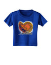 Nautilus Fossil Watercolor Text Toddler T-Shirt Dark-Toddler T-Shirt-TooLoud-Royal-Blue-2T-Davson Sales