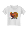 Nautilus Fossil Watercolor Text Toddler T-Shirt-Toddler T-Shirt-TooLoud-White-2T-Davson Sales