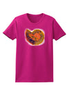 Nautilus Fossil Watercolor Womens Dark T-Shirt-TooLoud-Hot-Pink-Small-Davson Sales