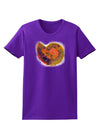 Nautilus Fossil Watercolor Womens Dark T-Shirt-TooLoud-Purple-X-Small-Davson Sales